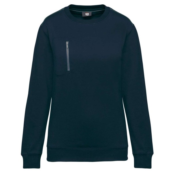 UNISEX DAYTODAY CONTRASTING POCKET SWEATSHIRT Kék 