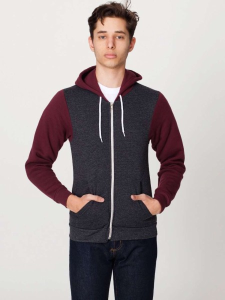 UNISEX FLEX FLEECE ZIP HOODIE Szürke 