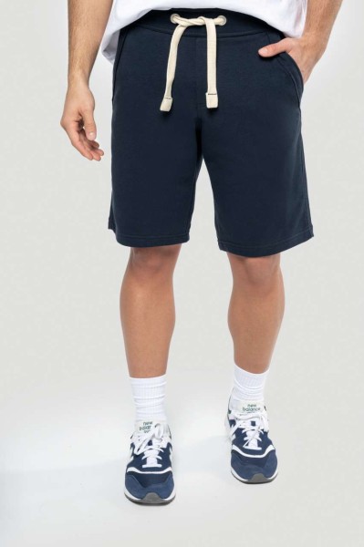 UNISEX FRENCH TERRY BERMUDA SHORTS Fekete 