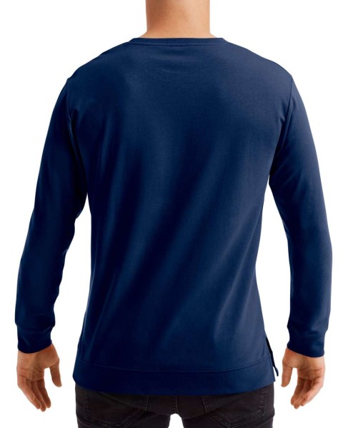 UNISEX LIGHT TERRY CREW Kék 