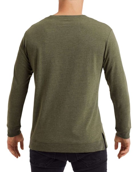 UNISEX LIGHT TERRY CREW Zöld 