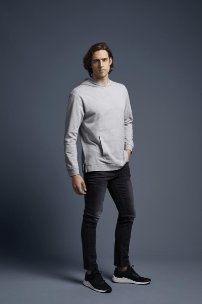 UNISEX LIGHT TERRY HOOD Fekete 