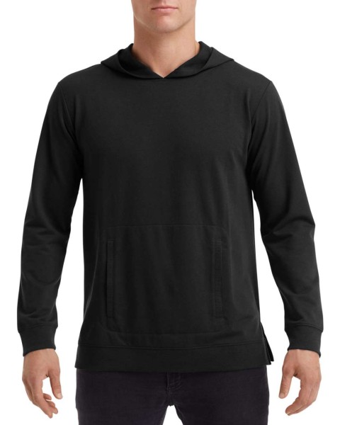 UNISEX LIGHT TERRY HOOD Fekete 