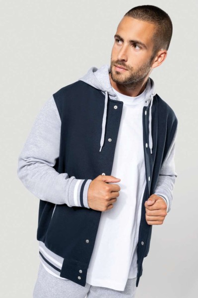 UNISEX TEDDY JACKET WITH HOOD Szürke 