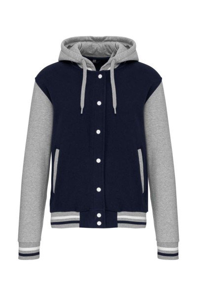 UNISEX TEDDY JACKET WITH HOOD Kék 