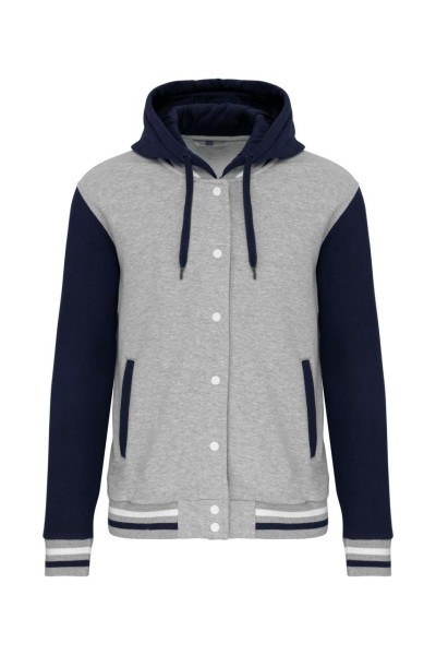 UNISEX TEDDY JACKET WITH HOOD Szürke 