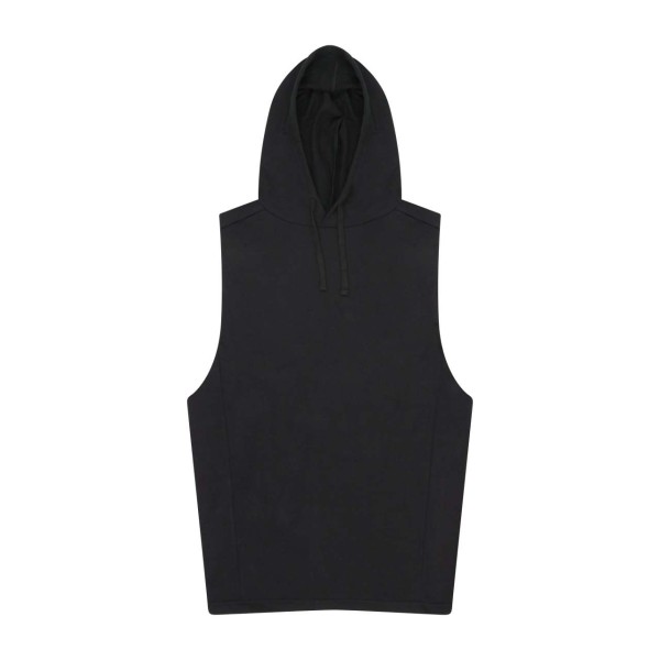 URBAN SLEEVEESS MUSCLE HOODIE Fekete 