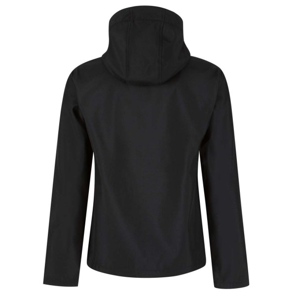 VENTURER 3 LAYER HOODED PRINTABLE SOFTSHELL JACKET Fekete 