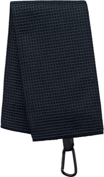 WAFFLE GOLF TOWEL Fekete 
