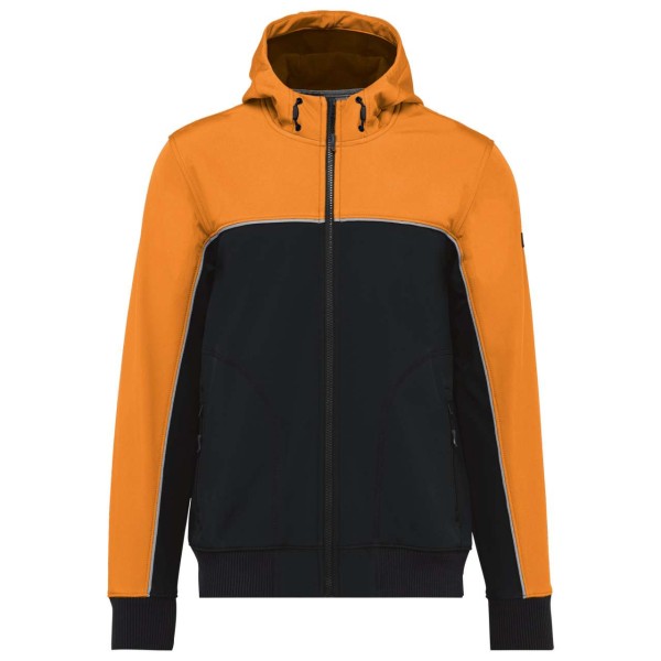 UNISEX 3-LAYER TWO-TONE BIONIC SOFTSHELL JACKET Fekete 