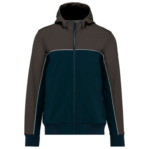 UNISEX 3-LAYER TWO-TONE BIONIC SOFTSHELL JACKET Kék 