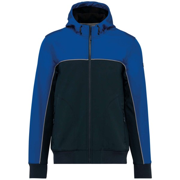 UNISEX 3-LAYER TWO-TONE BIONIC SOFTSHELL JACKET Kék 