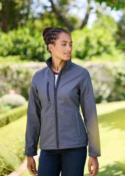 WOMEN'S ABLAZE 3 LAYER PRINTABLE SOFTSHELL JACKET Fekete 