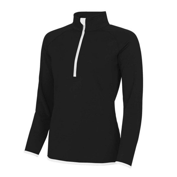 WOMEN'S COOL 1/2 ZIP SWEAT Fekete 