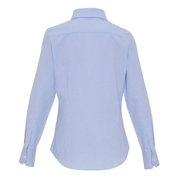WOMEN'S COTTON RICH OXFORD STRIPES SHIRT Fehér 