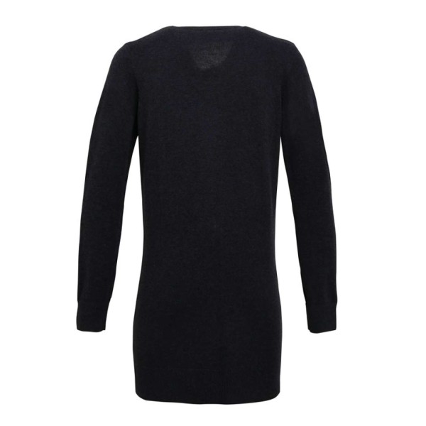 WOMEN'S LONG LENGTH KNITTED CARDIGAN Szürke 