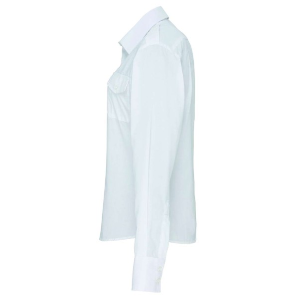 WOMEN'S LONG SLEEVE PILOT SHIRT Fehér 