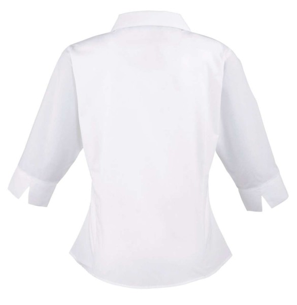 WOMEN'S POPLIN 3/4 SLEEVE BLOUSE Fehér 