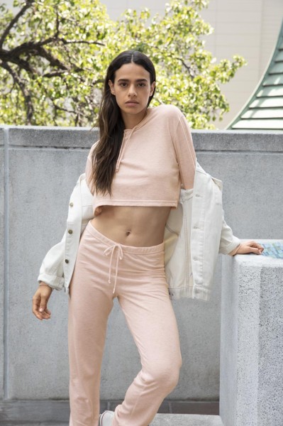 WOMEN'S TRI-BLEND LEISURE PANTS Rózsaszín 