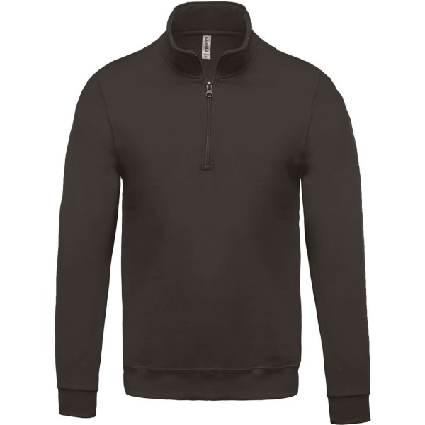 ZIP NECK SWEATSHIRT Szürke 