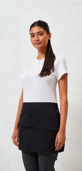 ZIP POCKET WAIST APRON Fekete 