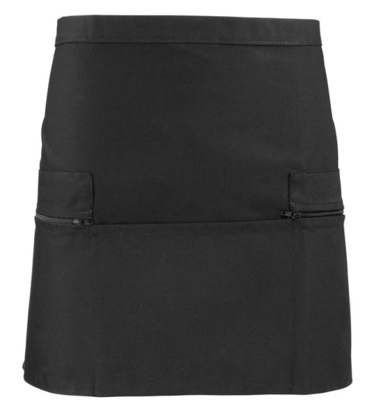 ZIP POCKET WAIST APRON Fekete 